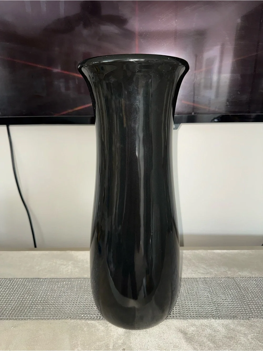 Like new, Hobby Lobby, black, tall ceramic vase